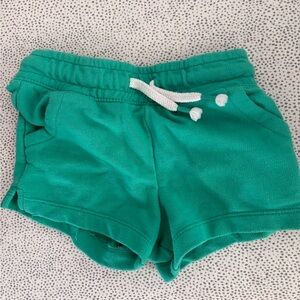Cat & Jack Green Athletic Shorts with Elastic Waistband